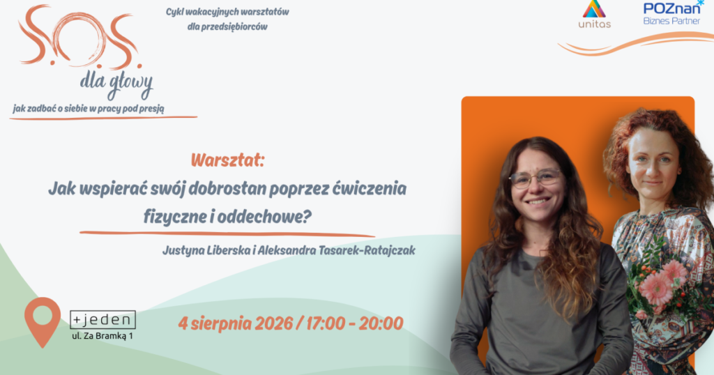 Grafika wydarzenia: Jak wspierać swój dobrostan poprzez ćwiczenia fizyczne i oddechowe?