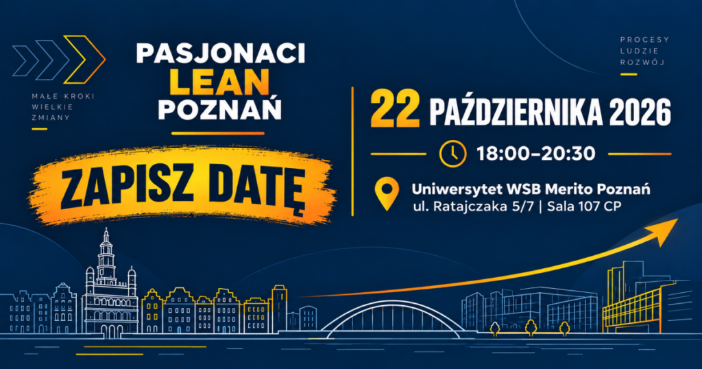 Grafika wydarzenia: 34 Pasjonaci Lean Poznań Październik